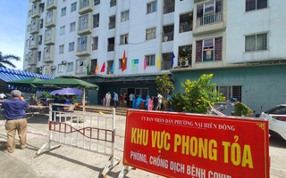 1 người đàn ông định đu dây thừng rời khỏi chung cư bị phong tỏa vì có ca nhiễm Covid-19