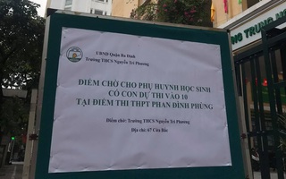 Hà Nội lập điểm chờ cho phụ huynh, điểm ăn nghỉ cho giáo viên kỳ thi vào lớp 10
