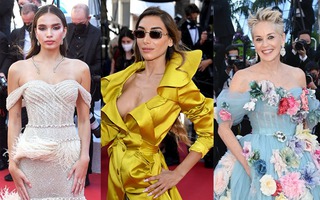 Thảm đỏ LHP Cannes: "Tình cũ" con trai Beckham đẹp quyến rũ nhưng vẫn bị át trước màn "thả rông" khoe vòng 1 này