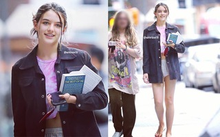 Suri Cruise chuẩn đẳng cấp "công chúa Hollywood", xuề xòa xuống phố vẫn gây bão nhờ nhan sắc xinh đẹp