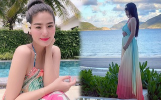 “Bà bầu quý tộc” khoe thần thái cực đỉnh dù ở tháng cuối, dưỡng thai thế nào mà dân tình thốt lên “quá sang chảnh”?