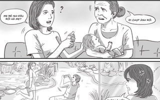 Mới sinh con nửa tháng, em dâu đã "vứt" con cho mẹ chồng cả buổi chỉ để "lăn lộn" ngoài vườn 