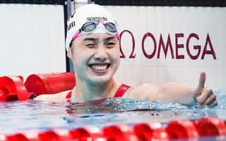 Vẻ đẹp thuần khiết của nữ thần bơi lội Trung Quốc vừa phá kỷ lục Olympic
