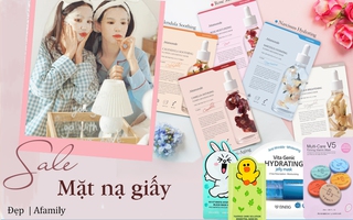 8 mặt nạ giấy bình dân sale mạnh đến 50%, tranh thủ sắm ngay để tút tát da đẹp vượt bậc khi ở nhà