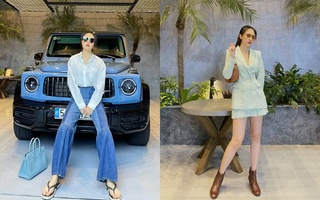 Đàm Thu Trang ở nhà vẫn sang chảnh, chuẩn thần thái vợ đại gia