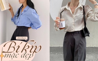 Kiểu áo sơ mi đang hot hơn cả sơ mi trắng: Chỉ phối đồ đơn giản thôi cũng rất thanh lịch, xịn đẹp