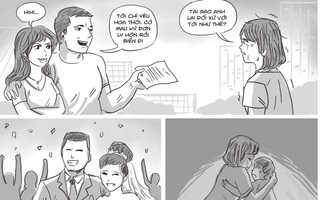 Đêm mưa bỗng có tiếng chuông cửa dồn dập, tôi ra mở cổng thì sững sờ khi thấy người phụ nữ vác bụng bầu đứng đợi
