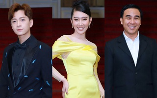 Thảm đỏ Mai Vàng "hot" nhất Vbiz hôm nay: Thúy Ngân chiếm "spotlight" với chiếc váy cực nổi, Quyền Linh giản dị như thường ngày
