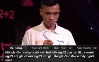 Câu hỏi Olympia siêu hack não: "1 gia đình có 3 người con trai, mỗi người có 1 chị và em gái. Hỏi gia đình có mấy người?"