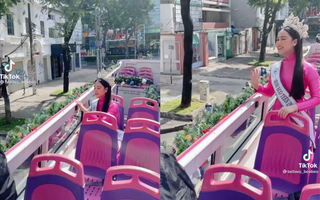 Để Hoa hậu 13 tuổi diễu hành quanh Sài Gòn bằng xe bus 2 tầng giữa trưa nắng nóng, ekip bị chỉ trích dữ dội: "Quá cồng kềnh" 