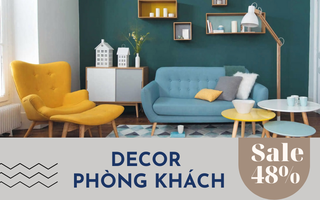 Thiết kế phòng khách theo phong cách Retro với 7 món nội thất đang được sale tới 48%