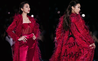 Thanh Hằng diện áo corset hững hờ làm vedette