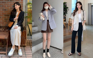 7 cách phối áo blazer thanh lịch theo phong cách Hàn