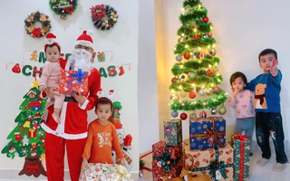 Tận dụng bìa carton, mẹ đảm làm cây thông Noel siêu tiết kiệm cùng con chúc mừng Giáng sinh