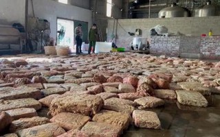 Phát hiện cơ sở chế biến lòng lợn thối 'khủng' do người Trung Quốc điều hành