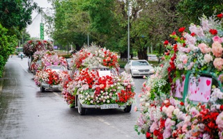 Valentine 2022: Màn tỏ tình ấn tượng với 99.999 bông hồng vừa diễn ra tại Hà Nội