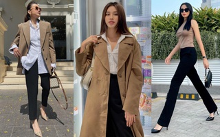 Quần đen nhạt mấy thì vào tay sao Việt cũng thành sang xịn mịn