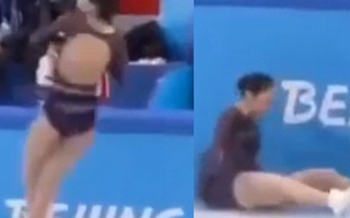 Vấp ngã khi thi đấu tại Olympic, VĐV trượt băng Trung Quốc bị khán giả nước nhà chỉ trích dữ dội