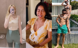 Sao Việt đồng loạt tăng cân sau Tết: Hari Won than thở lên 3kg nhưng nhìn vợ chồng Tóc Tiên càng sốc hơn