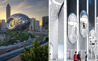 Dubai chơi lớn xây Bảo tàng có hình dáng kỳ lạ nhất thế giới, bên trong hiện đại như phim viễn tưởng