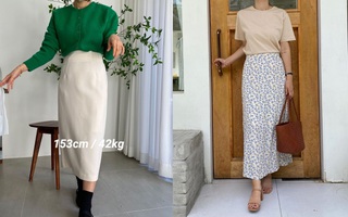 Nàng cao 1m53 có loạt cách diện chân váy dài tôn dáng, chuẩn thanh lịch từ công sở ra phố
