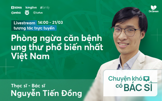 Mời độc giả đặt câu hỏi livestream về ung thư gan - căn bệnh phổ biến hàng đầu ở Việt Nam
