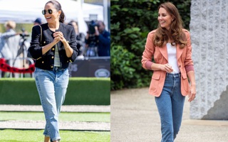 Hội nàng dâu Hoàng gia cho quần jeans ống rộng "ra rìa", chỉ mê một kiểu jeans chuẩn thanh lịch