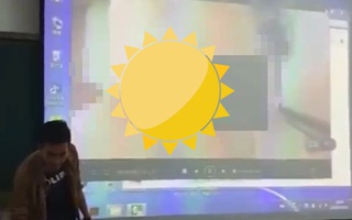 Thầy giáo trình chiếu tài liệu dạy học nhưng lại chiếu nhầm... PHIM ĐEN, phản ứng của học sinh khiến ai nấy ngượng giùm thầy