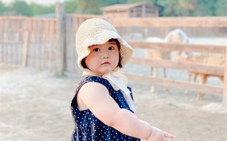 Bộ ảnh em bé bụ bẫm siêu cấp đáng yêu thẩn thơ giữa bầy cừu khiến hội mẹ bỉm thả tim không ngớt