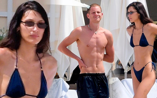 Siêu mẫu đắt giá Bella Hadid diện bikini nhỏ xíu, thân hình gầy gò khiến fan lo ngại