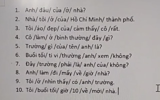 Bài tập hoàn thành câu Tiếng Việt của du học sinh, đọc xong đến người Việt cũng phải trầm cảm vì độ lắt léo