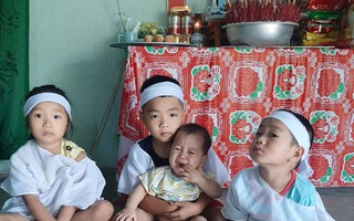 Chồng mất đột ngột vì tai nạn lao động, goá phụ nghèo cùng 4 con thơ bơ vơ tương lai mù mịt