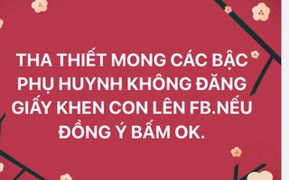 Có nên khoe giấy khen lên mạng xã hội?