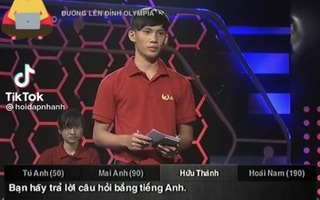 Câu hỏi Olympia bằng Tiếng Anh gây khó cho cả 4 thí sinh, khi dịch ra Tiếng Việt khiến khán giả… hết hồn