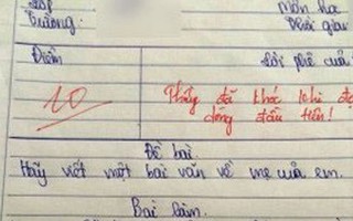 Bài văn tả mẹ của học sinh lớp 6 khiến giáo viên xúc động bật khóc