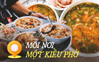 Sự khác biệt trong món Phở: Vào quán vẫn gọi Phở Việt nhưng có nơi xào bò ướp cùng rượu vang, có nơi ăn kèm ba chỉ chiên giòn