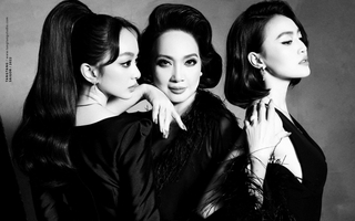 Lan Ngọc hội ngộ Kaity Nguyễn và NSND Lê Khanh trong phim "Cô gái từ quá khứ"