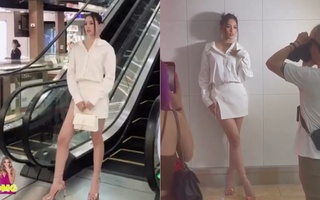 Sắc vóc Hoa hậu Tiểu Vy qua camera thường của "người qua đường"