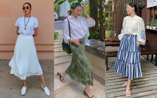 Mặc đẹp với chân váy midi không hề khó, nếu chị em học 12 cách mix từ sao Việt