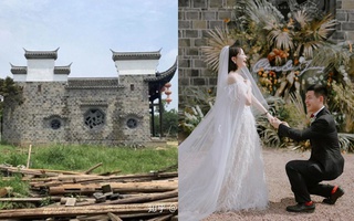 Biến bãi đất trống ở nông thôn thành sảnh đường đám cưới đẹp như mơ