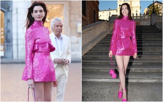 Anne Hathaway ở tuổi 39: Sắc vóc đỉnh cao, hóa búp bê Barbie đẹp lấn át Hwasa lẫn Naomi Campbell khi chung khung hình