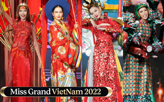 Toàn cảnh đêm thi trang phục dân tộc Hoa hậu Hoà bình Việt Nam: Thuỳ Tiên và dàn sao đổ bộ, hàng loạt thiết kế cực độc đáo