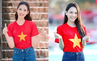 Đỗ Thị Hà, Mai Phương xinh đẹp mặc áo cờ đỏ sao vàng mừng ngày Quốc khánh
