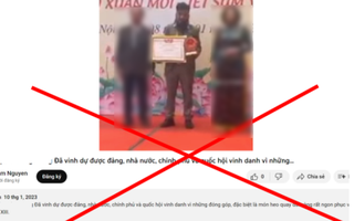 "Hưng 33 được Nhà nước vinh danh" là thông tin bịa đặt