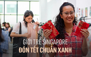 Giới trẻ Singapore: Đón Tết 'chuẩn xanh' từ quần áo đã qua sử dụng đến bao lì xì làm bằng vải tái chế