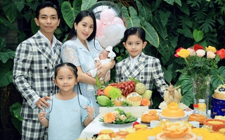Vợ chồng kiện tướng dancesport tổ chức tiệc ý nghĩa cho con gái mới chào đời