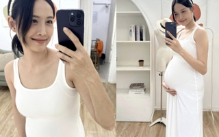 Trương Mỹ Nhân khoe bụng bầu to vượt mặt, nhan sắc ở những tháng cuối thai kỳ gây chú ý