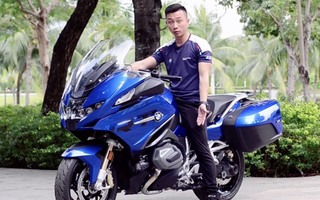 Chân dung thầy dạy lái mô tô của người mẫu Ngọc Trinh