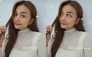 Nàng dâu mới Thanh Hằng lộ diện sau đám cưới với biểu cảm gây chú ý