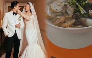 Thanh Hằng khoe bữa sáng của hai vợ chồng dịp cuối tuần, gây chú ý với chi tiết đặc biệt này